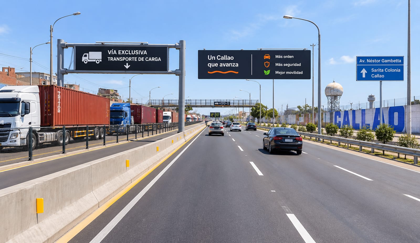 Visualización referencial de Gambetta Fluida – Gestión Inteligente del Transporte de Carga.